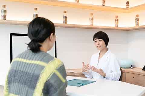 問診をする様子