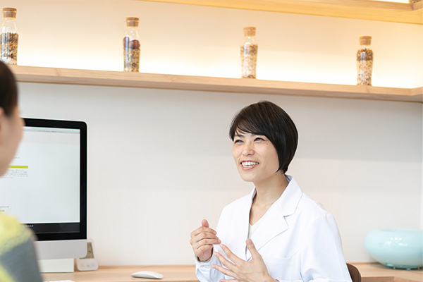 問診をする様子